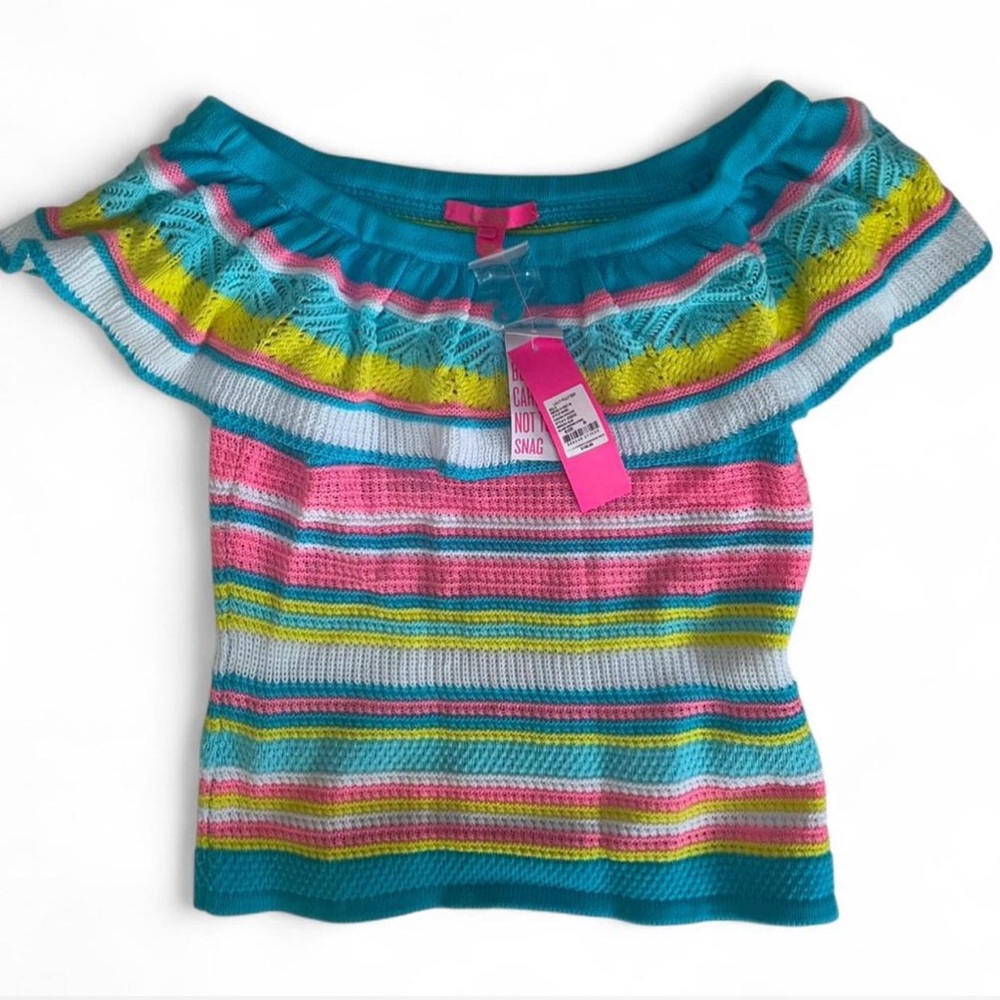 Lilly Pulitzer Canaria Sweater Off-the-Shoulder